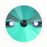 12mm Emerald Round AAAAA Glass Crystal, Sew On Gems, Sold in Pairs